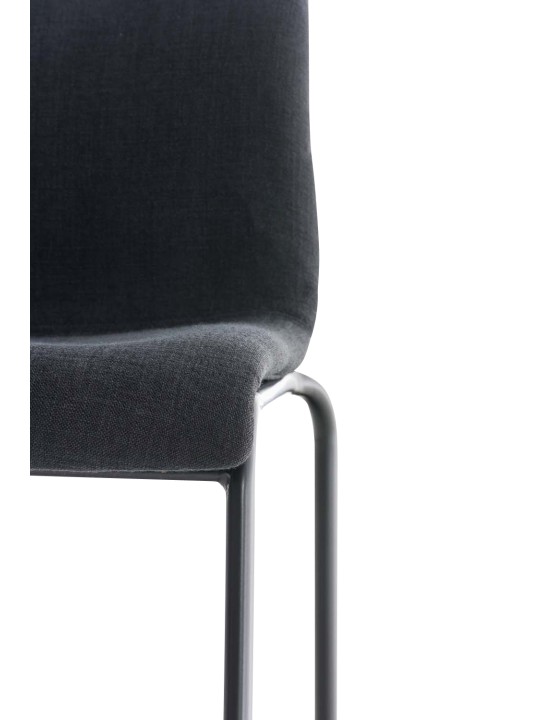 Taburete de bar Tela Hoover Estructura de 4 pies, negro Taburete de bar Tela Hoover Estructura de 4 pies, negro