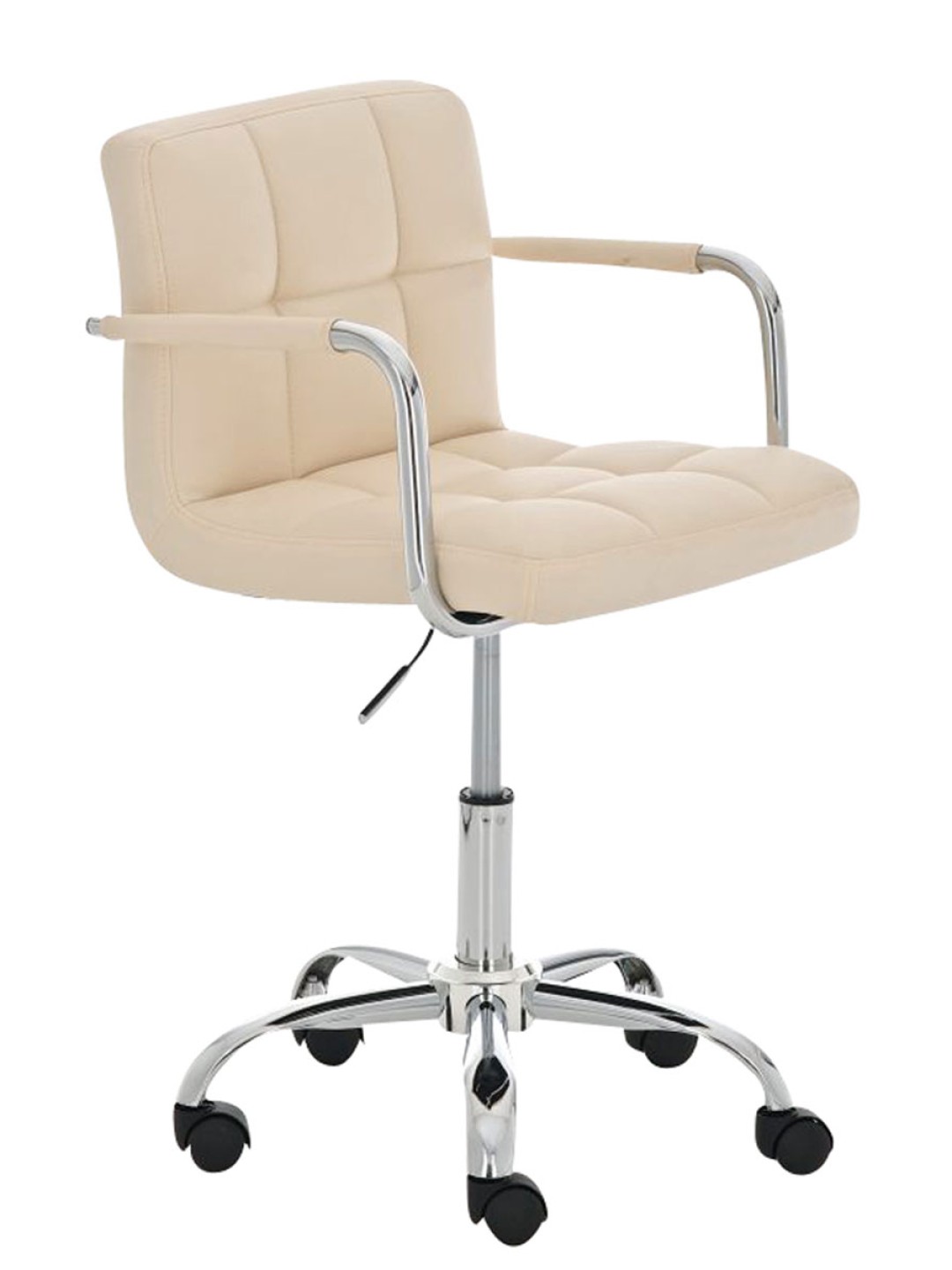 Silla de oficina Lucy, crema
