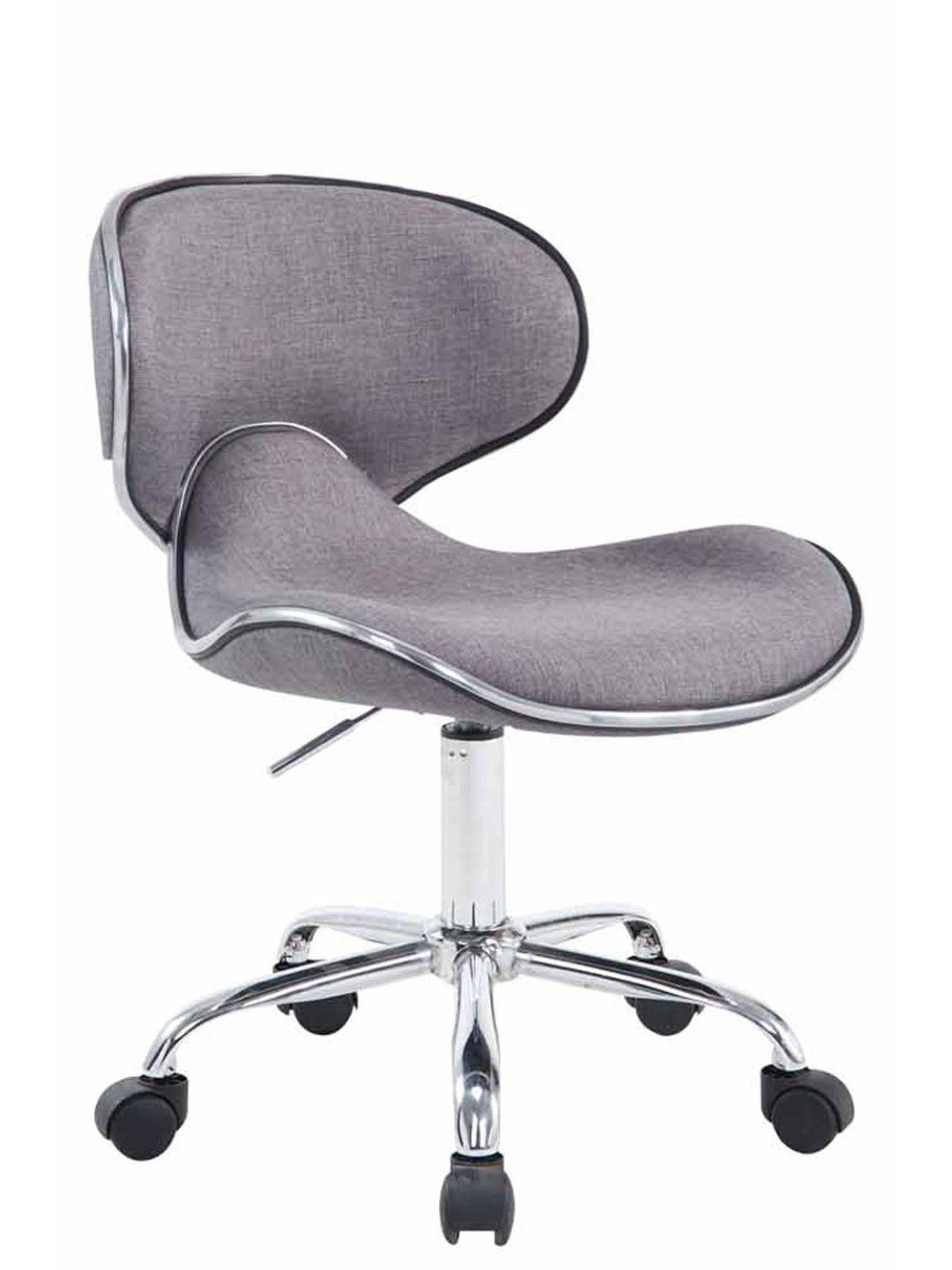 Taburete de trabajo Las Vegas V2 tela, gris