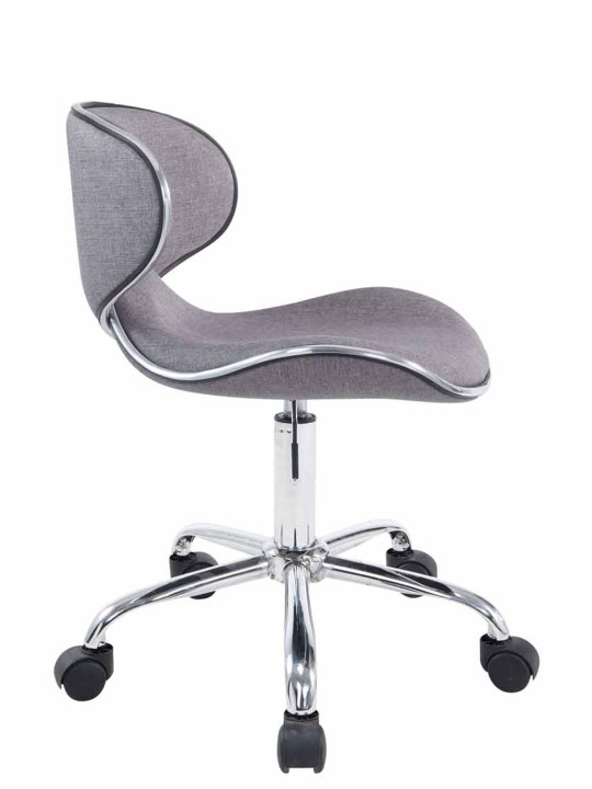 Taburete de trabajo Las Vegas V2 tela, gris