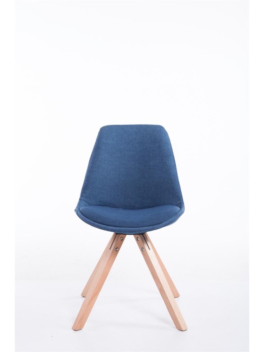 Silla de visita tela Toulouse Natura Square, azul