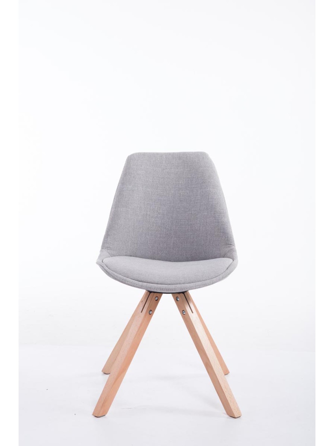 Silla de visita tela Toulouse Natura Square, gris