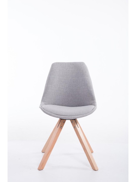 Silla de visita tela Toulouse Natura Square, gris Silla de visita tela Toulouse Natura Square, gris