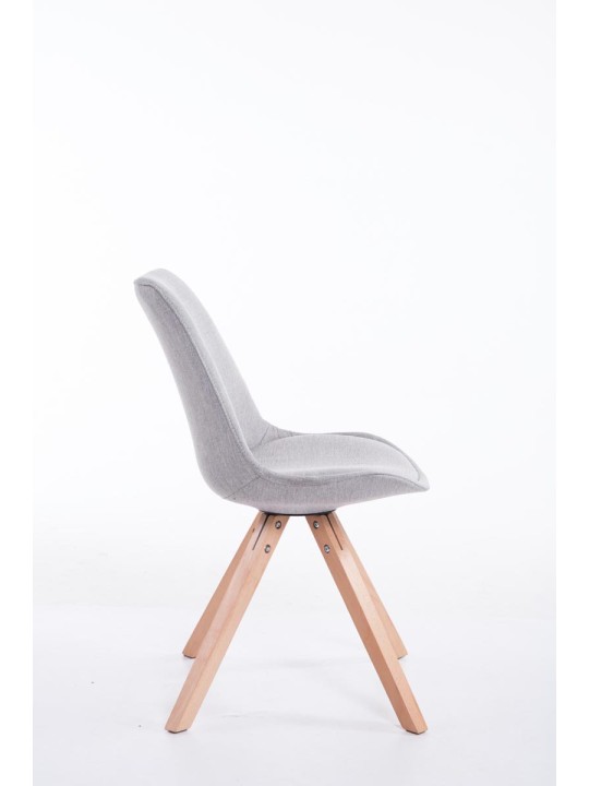 Silla de visita tela Toulouse Natura Square, gris Silla de visita tela Toulouse Natura Square, gris