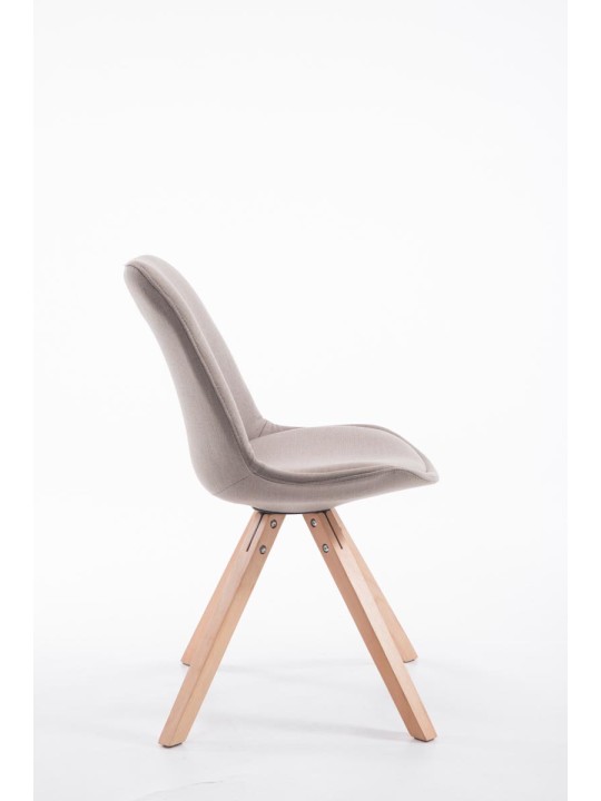 Silla de visita tela Toulouse Natura Square, taupe Silla de visita tela Toulouse Natura Square, taupe