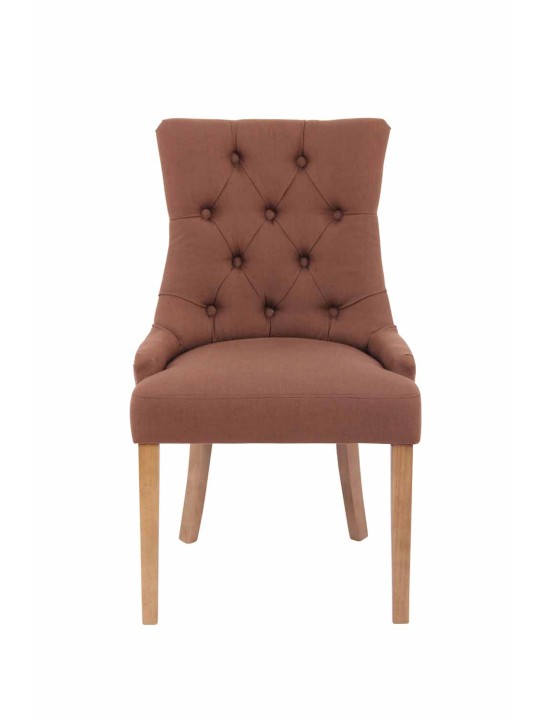 Silla de comedor Aberdeen tela antiguo-claro, marrón Silla de comedor Aberdeen tela antiguo-claro, marrón