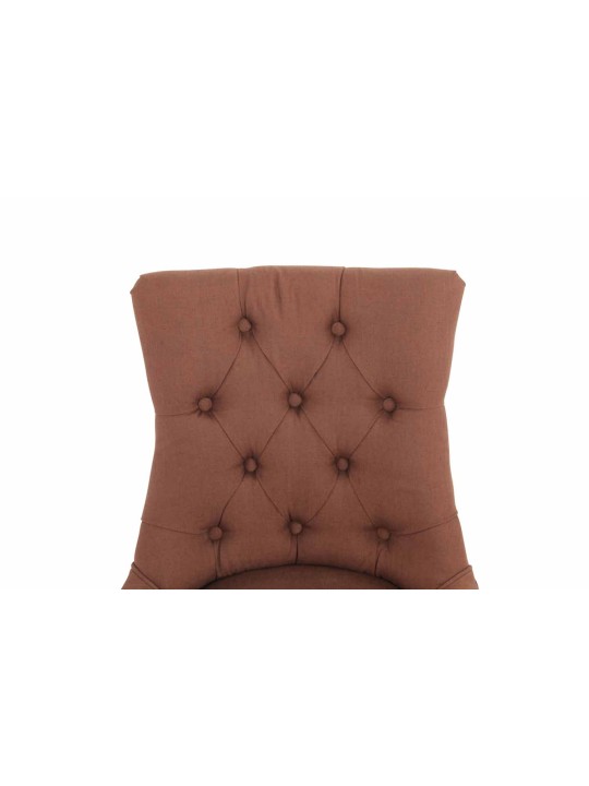 Silla de comedor Aberdeen tela antiguo-claro, marrón Silla de comedor Aberdeen tela antiguo-claro, marrón