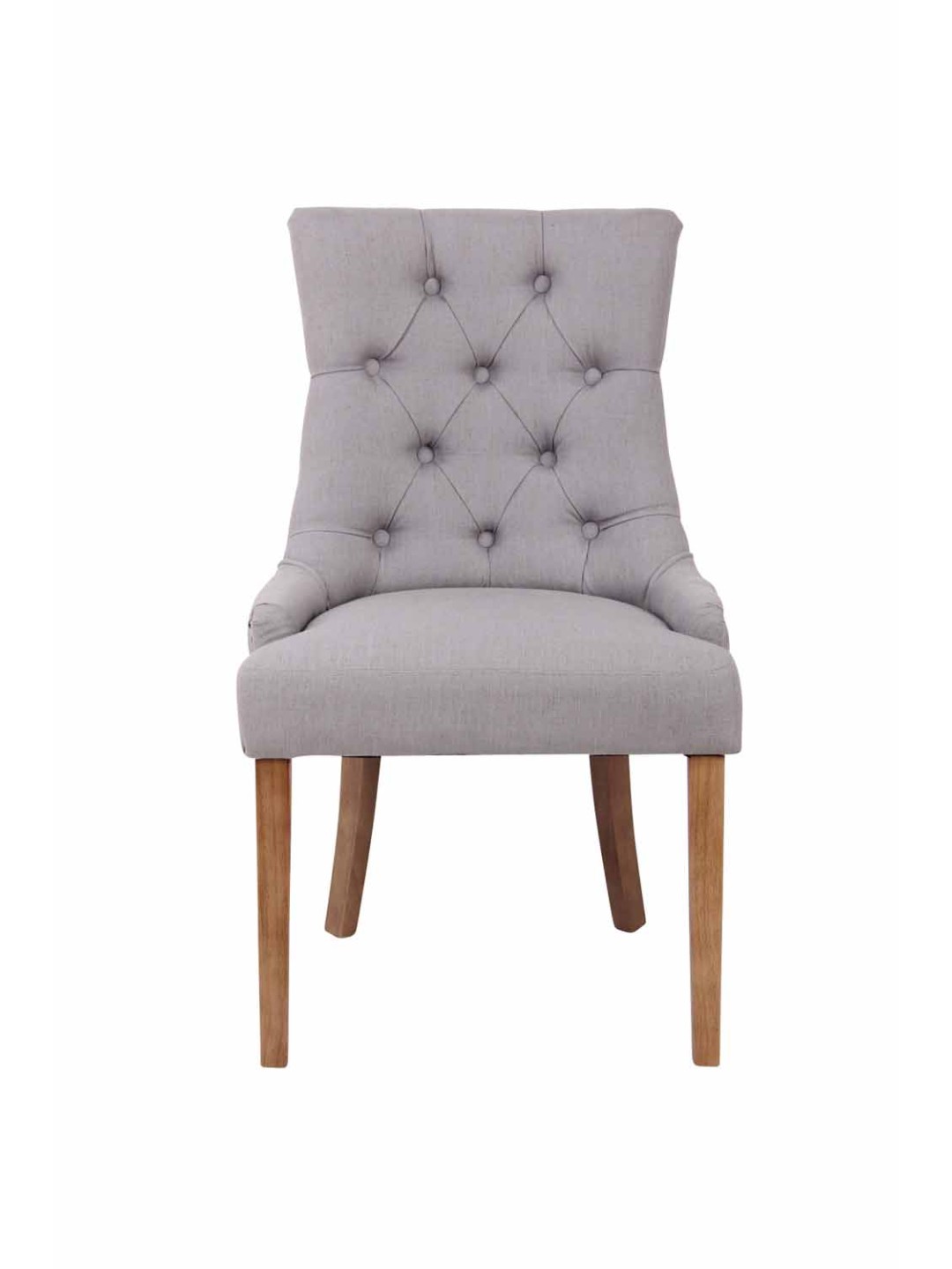 Silla de comedor Aberdeen tela antiguo-claro, gris