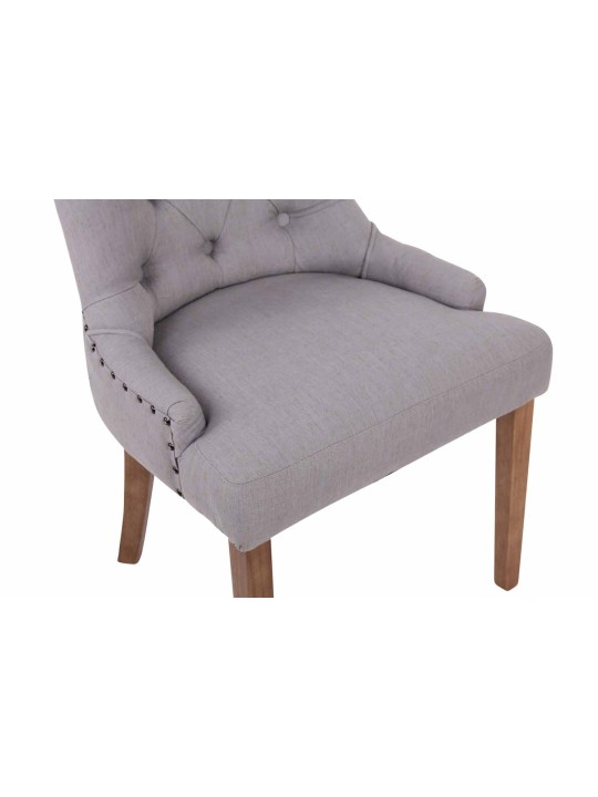 Silla de comedor Aberdeen tela antiguo-claro, gris Silla de comedor Aberdeen tela antiguo-claro, gris