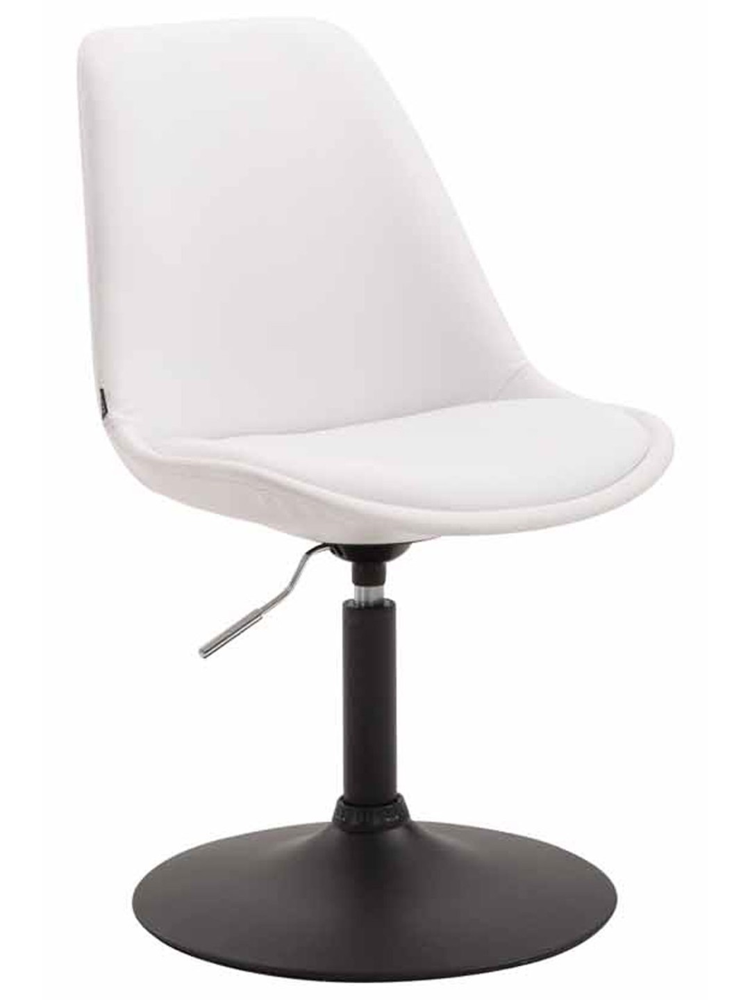 Silla Maverick B símil piel, blanco