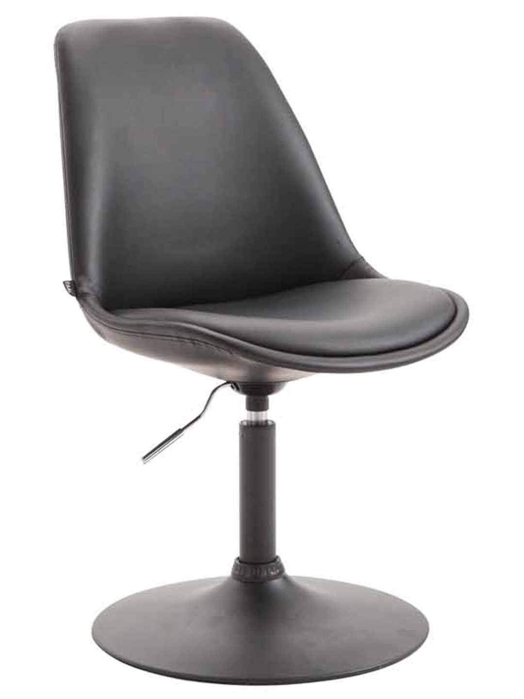 Silla Maverick B símil piel, negro