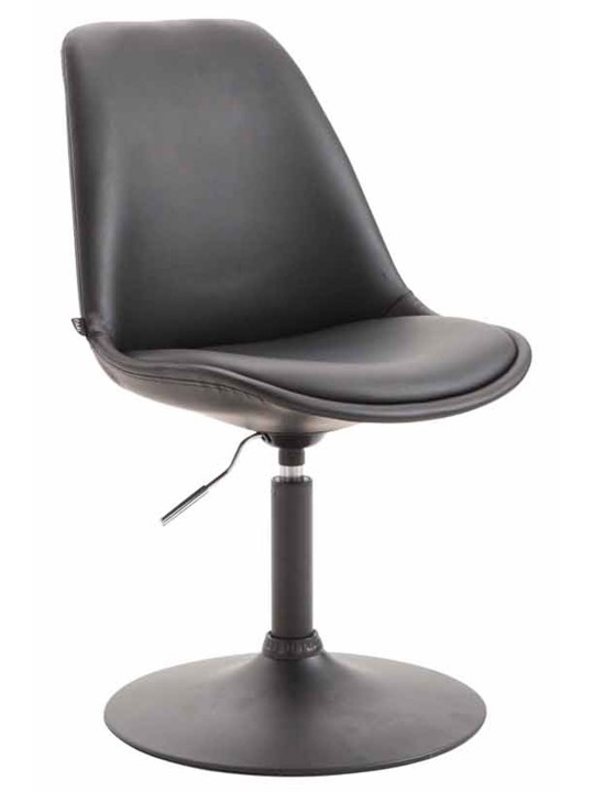 Silla Maverick B símil piel, negro