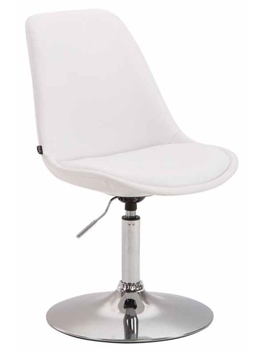 Silla Maverick C símil piel, blanco