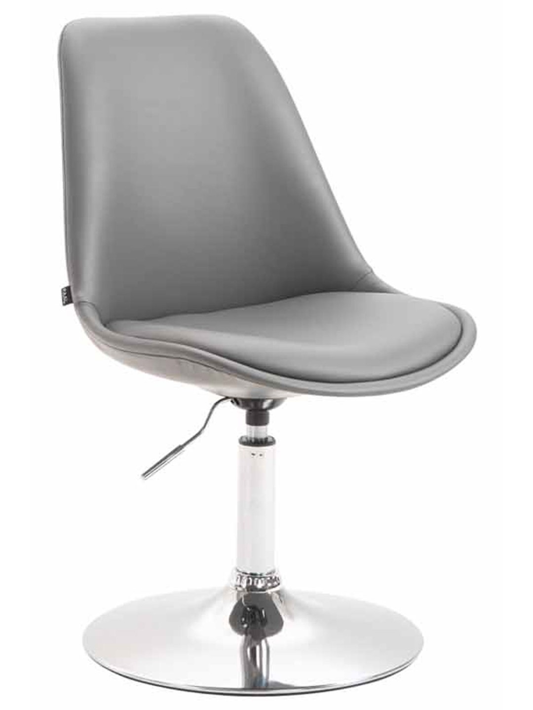 Silla Maverick C símil piel, gris