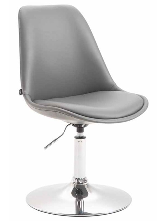 Silla Maverick C símil piel, gris