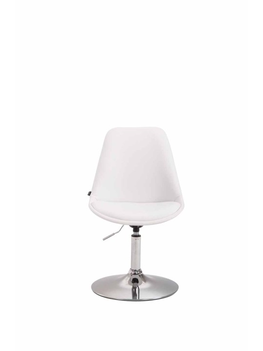Silla Maverick C símil piel, blanco