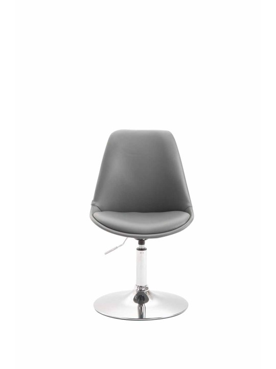 Silla Maverick C símil piel, gris