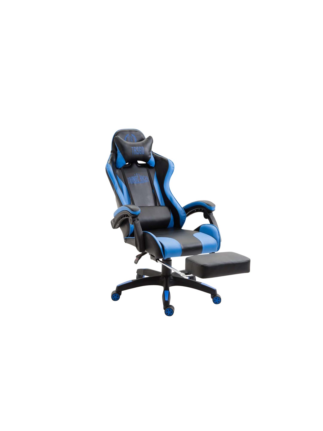Silla de oficina Ignite piel sintética, negro/azul