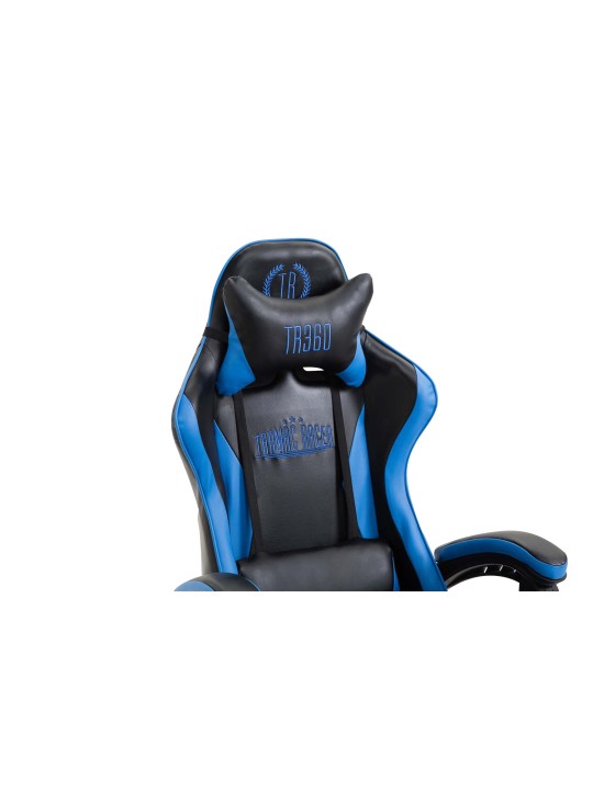 Silla de oficina Ignite piel sintética, negro/azul