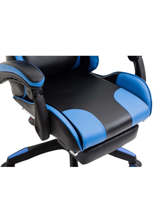 Silla de oficina Ignite piel sintética, negro/azul