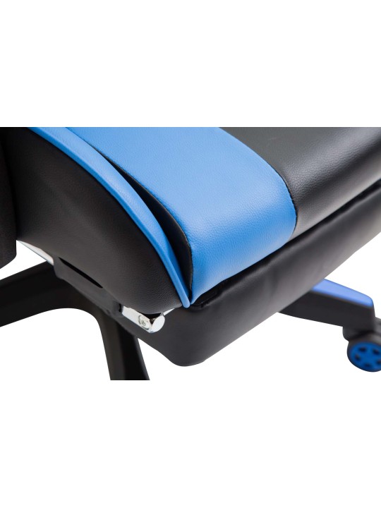 Silla de oficina Ignite piel sintética, negro/azul