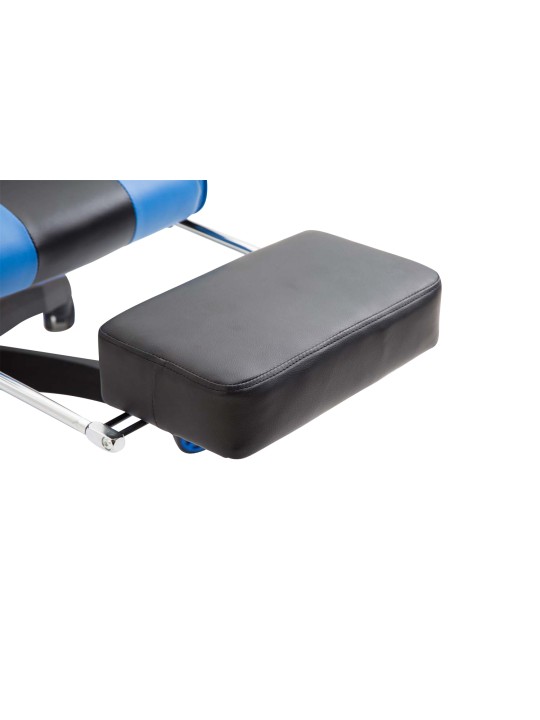 Silla de oficina Ignite piel sintética, negro/azul