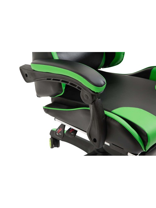 Silla de oficina Ignite piel sintética, negro/verde