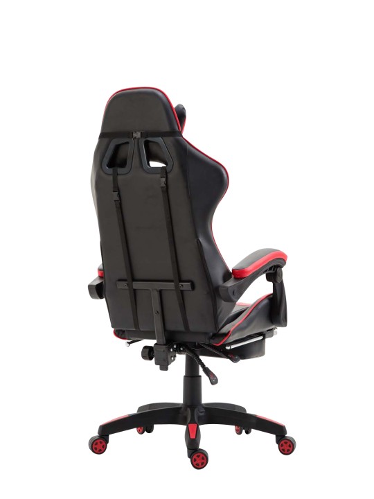 Silla de oficina Ignite piel sintética, negro/rojo