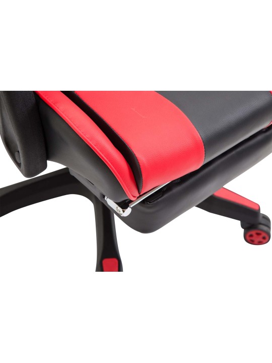 Silla de oficina Ignite piel sintética, negro/rojo