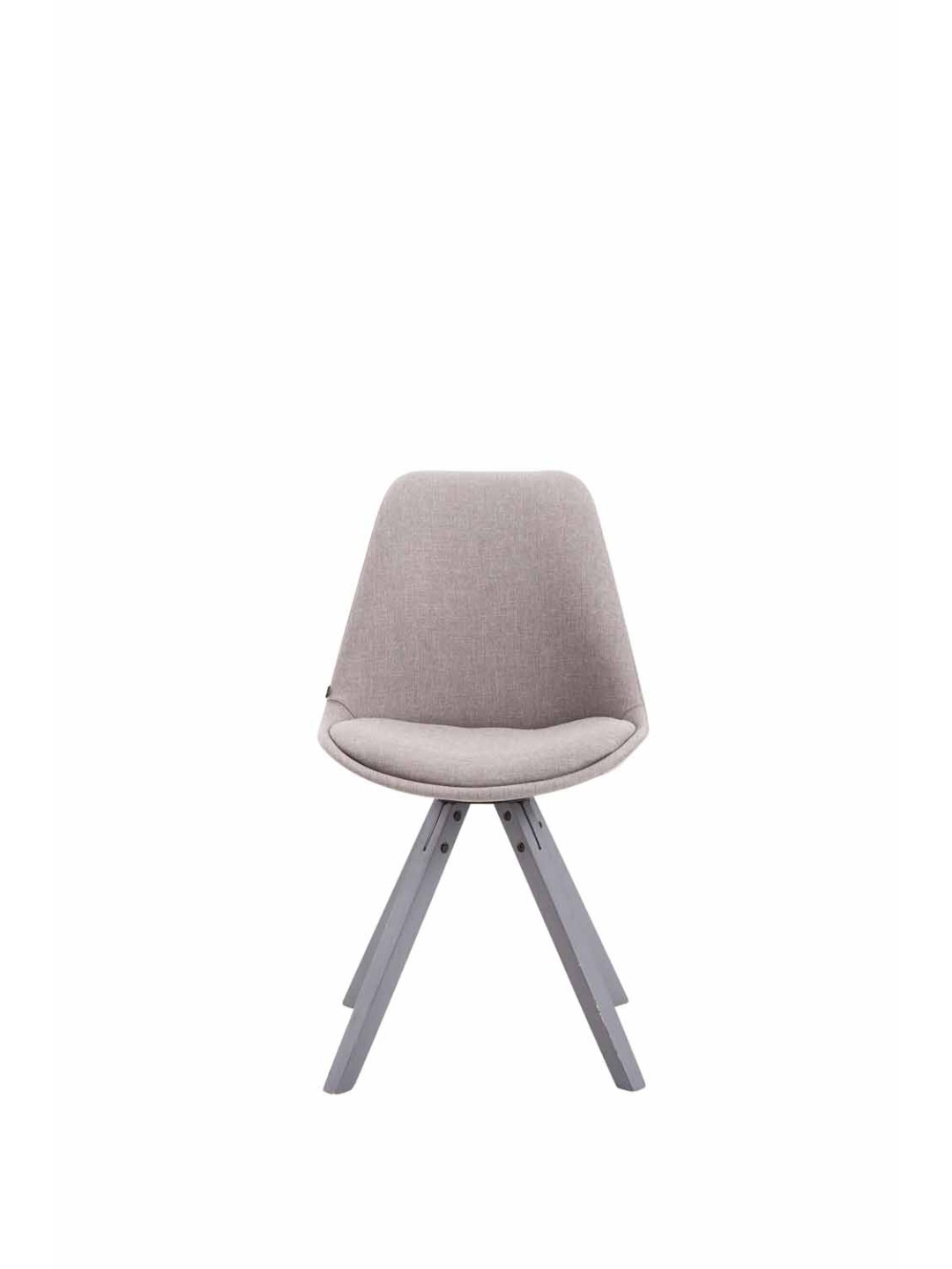 Silla de visita tela Toulouse Cuadrada, gris