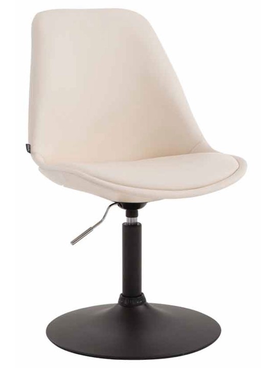 Silla Maverick B símil piel, crema