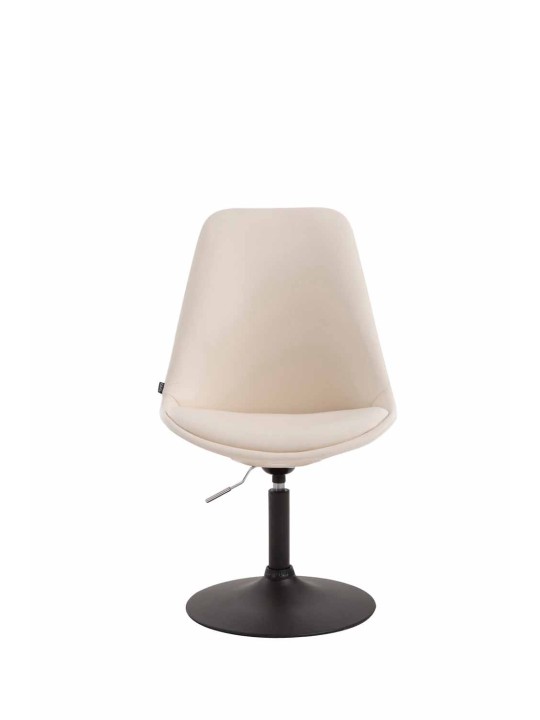 Silla Maverick B símil piel, crema