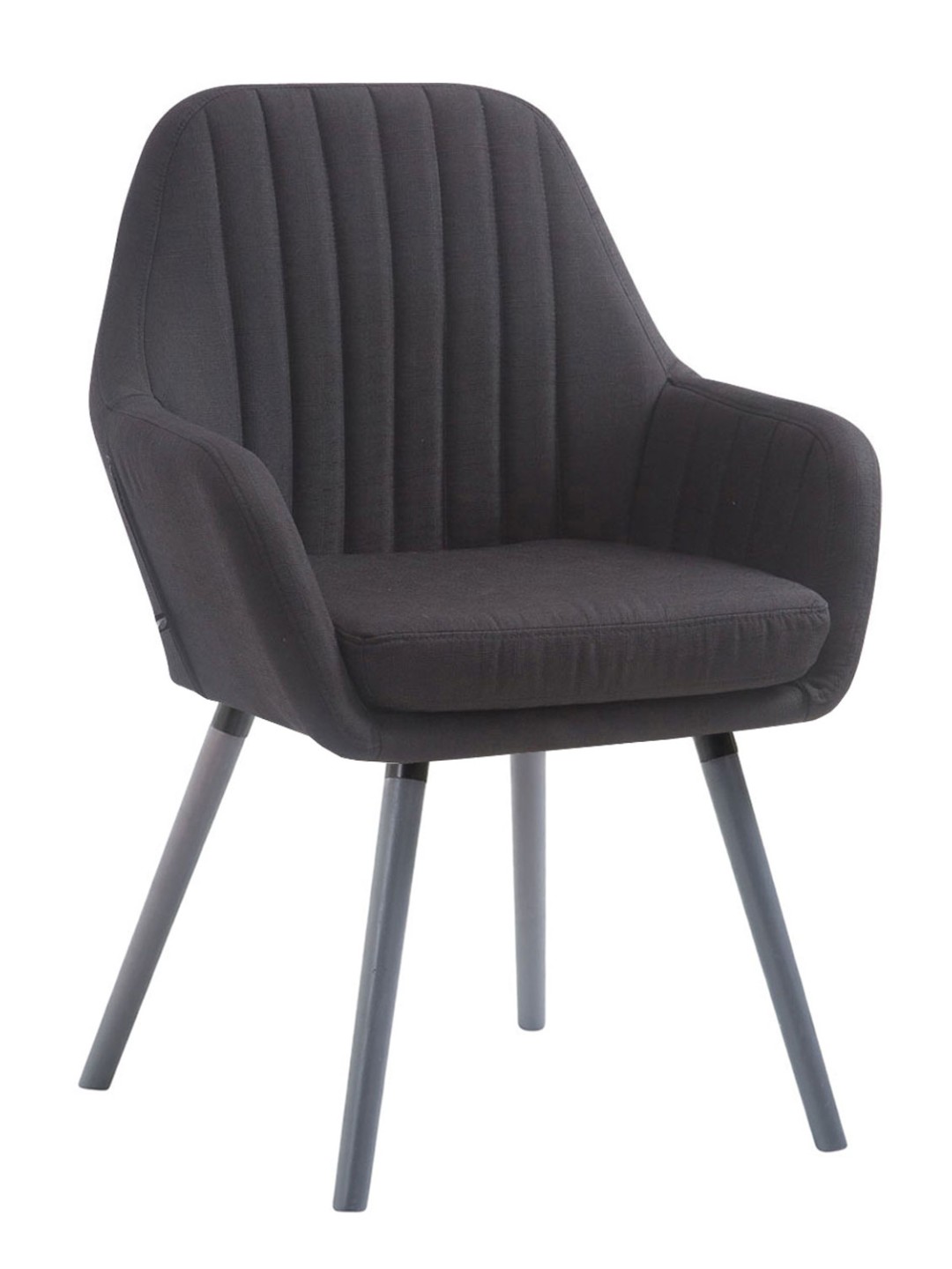 Silla Florian tela gris, negro