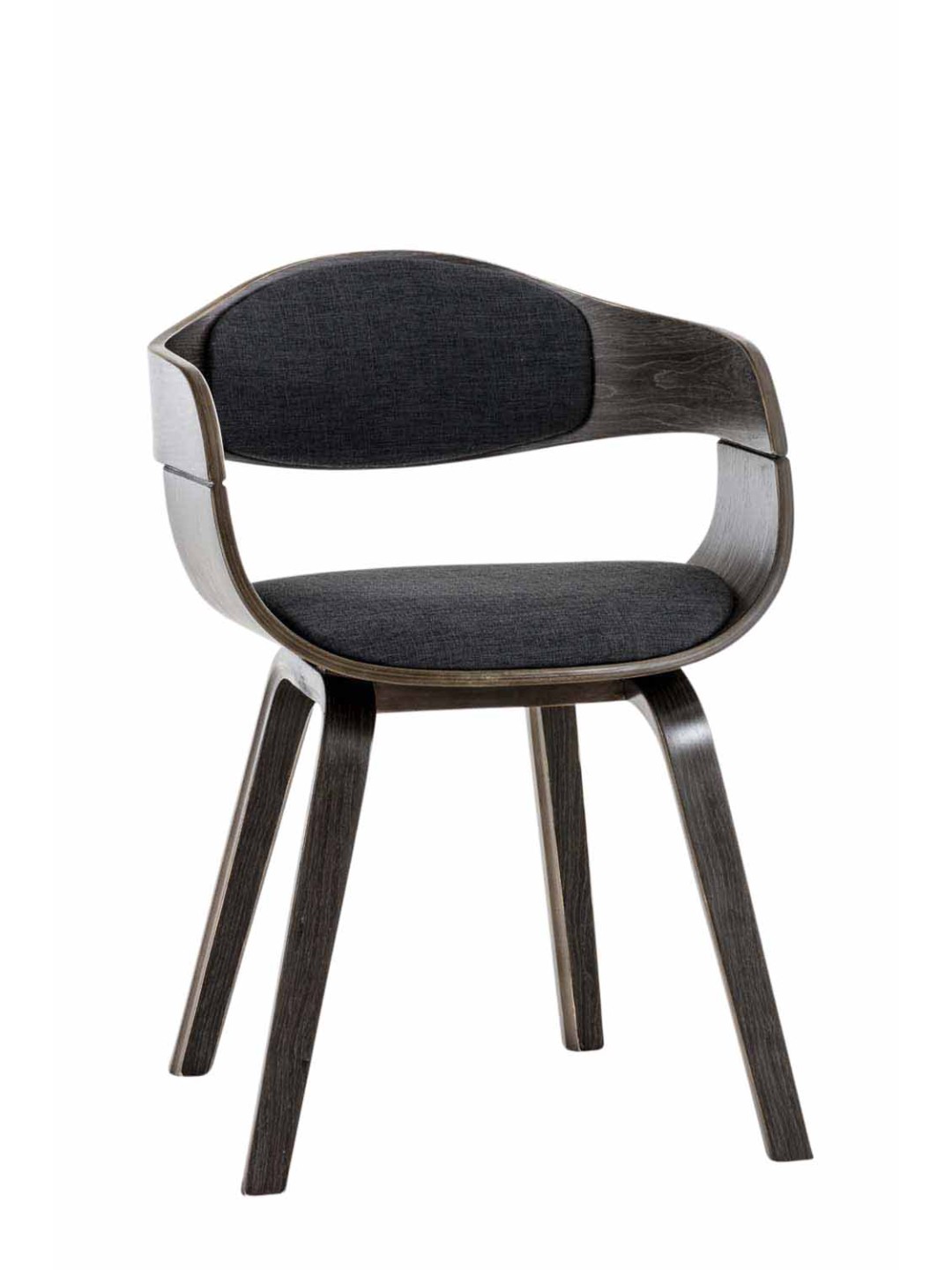 Silla de visita tela Kingston, gris/gris oscuro