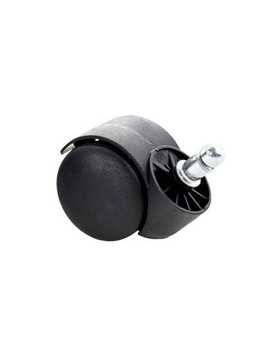 Pack de 5 ruedas de suelo de plástico, negro