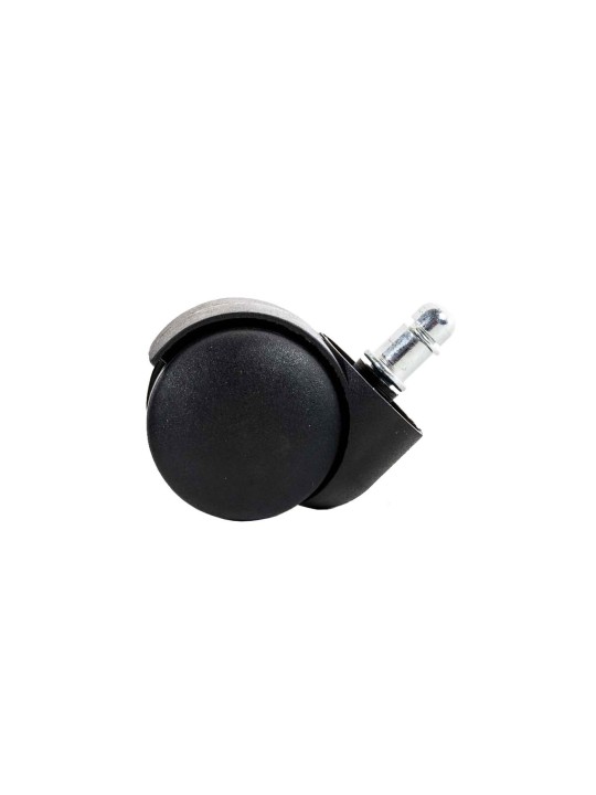 Pack de 5 ruedas de suelo de plástico, negro
