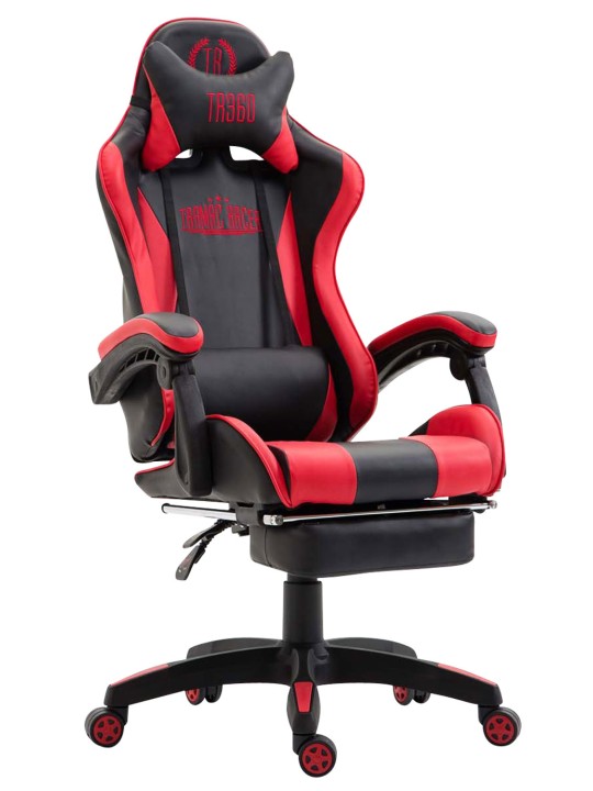 Silla de oficina Ignite piel sintética, negro/rojo