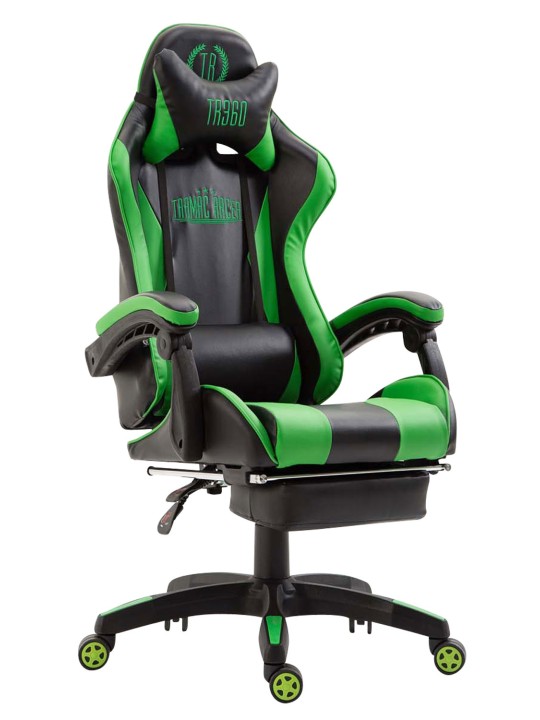 Silla de oficina Ignite piel sintética, negro/verde