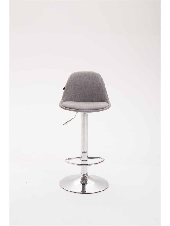 Juego de 2 taburetes de bar tela Kiel, gris Juego de 2 taburetes de bar tela Kiel, gris