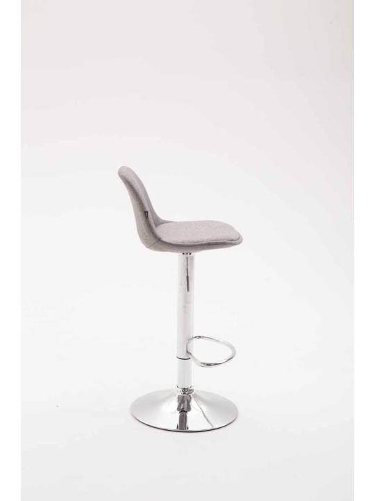 Juego de 2 taburetes de bar tela Kiel, gris Juego de 2 taburetes de bar tela Kiel, gris