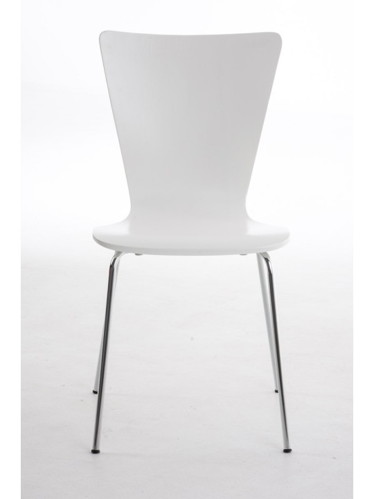 Juego de 4 sillas de visita Aaron, blanco Juego de 4 sillas de visita Aaron, blanco