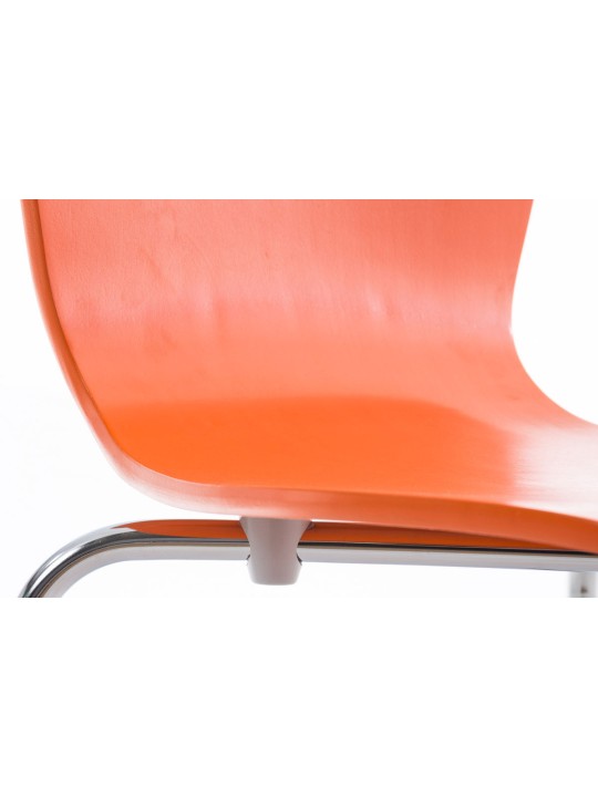 Juego de 4 sillas de visita Aaron, naranja