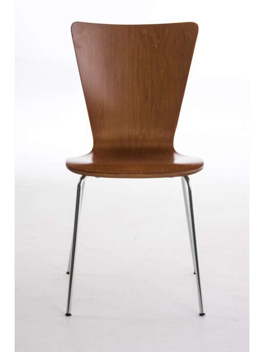 Juego de 4 sillas de visita Aaron, marrón Juego de 4 sillas de visita Aaron, marrón