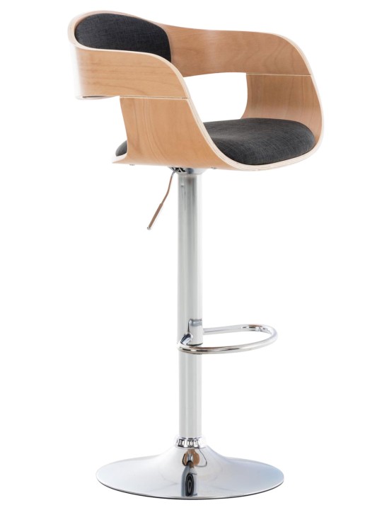 Taburete de bar Kingston C tela, natural/gris oscuro Taburete de bar Kingston C tela, natural/gris oscuro