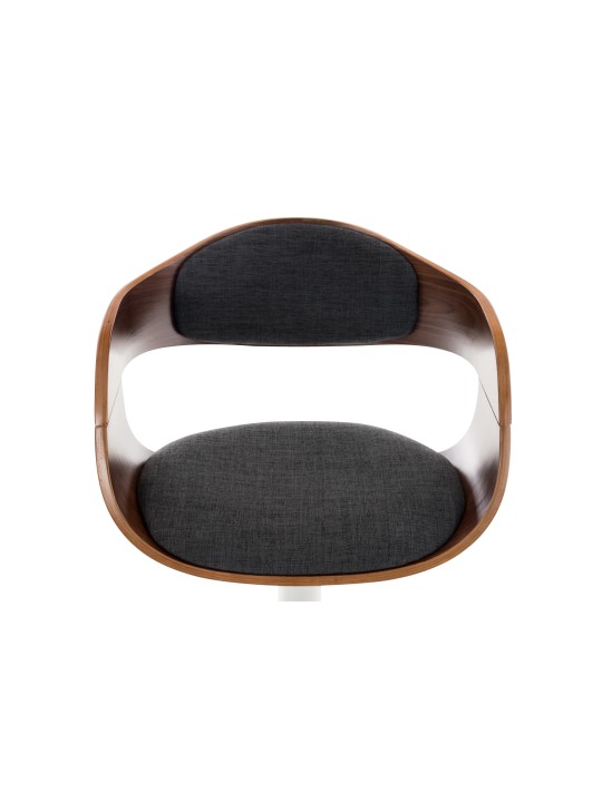 Taburete de bar Kingston C tela, nogal/gris oscuro Taburete de bar Kingston C tela, nogal/gris oscuro