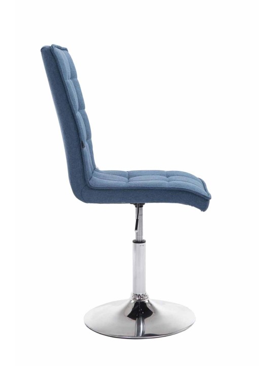 Silla de comedor Peking V2 tela, azul