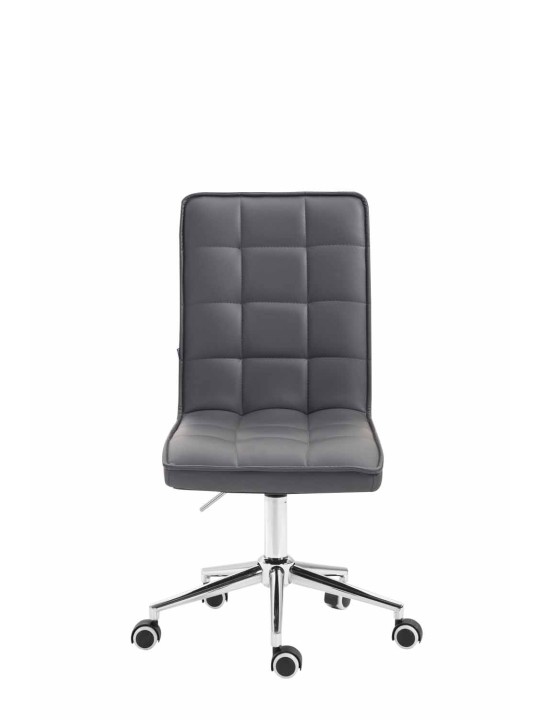 Taburete de trabajo Peking V2 cuero artificial, gris Taburete de trabajo Peking V2 cuero artificial, gris