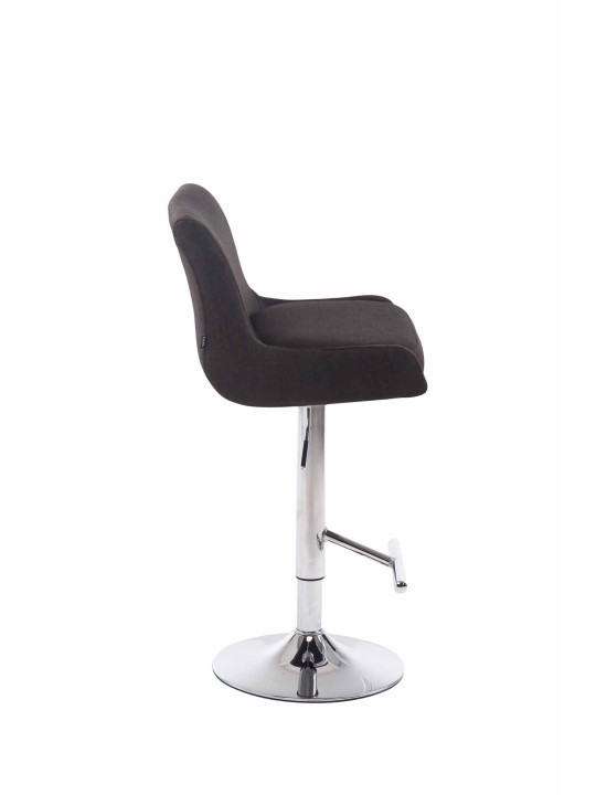 Taburete de bar Club tela C, gris oscuro