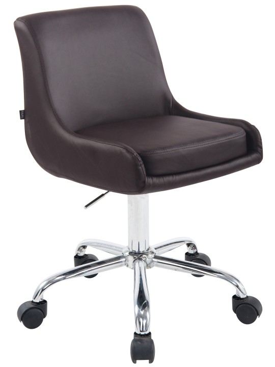 Taburete de trabajo Club cuero sintético, marrón