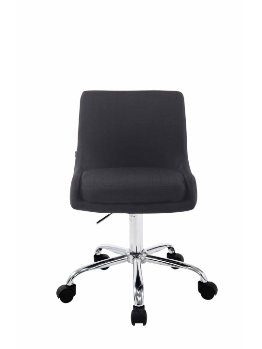 Taburete de trabajo Club tela, negro